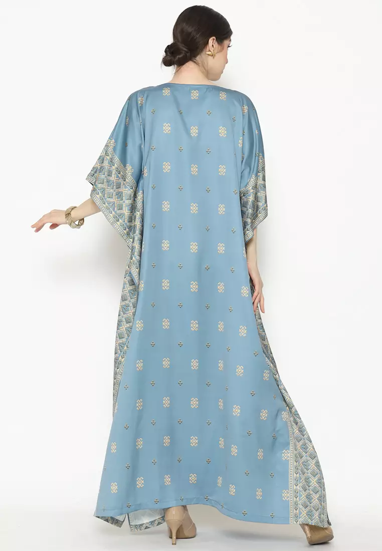 Kanzi Exclusive Short Sleeve Songket Kaftan