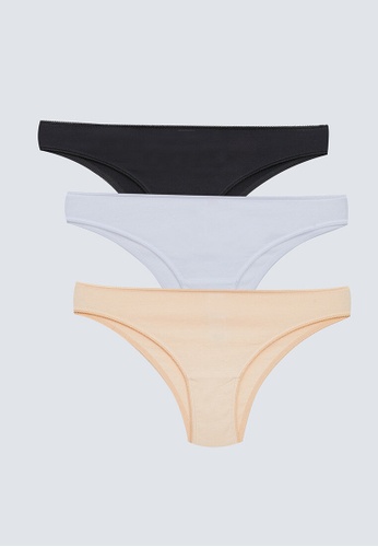 LC WAIKIKI white Straight Brazilian Women's Panties 3-Pack 494A4USF6F85A9GS_1
