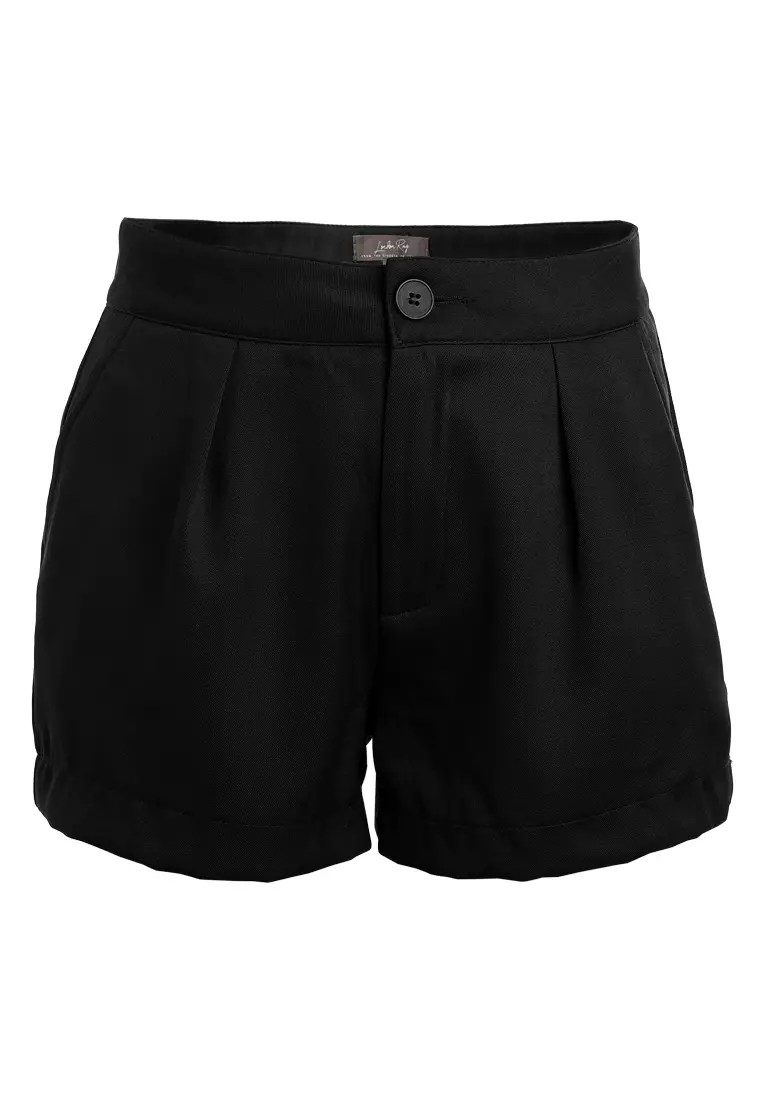 Tailored Woven Shorts In Black