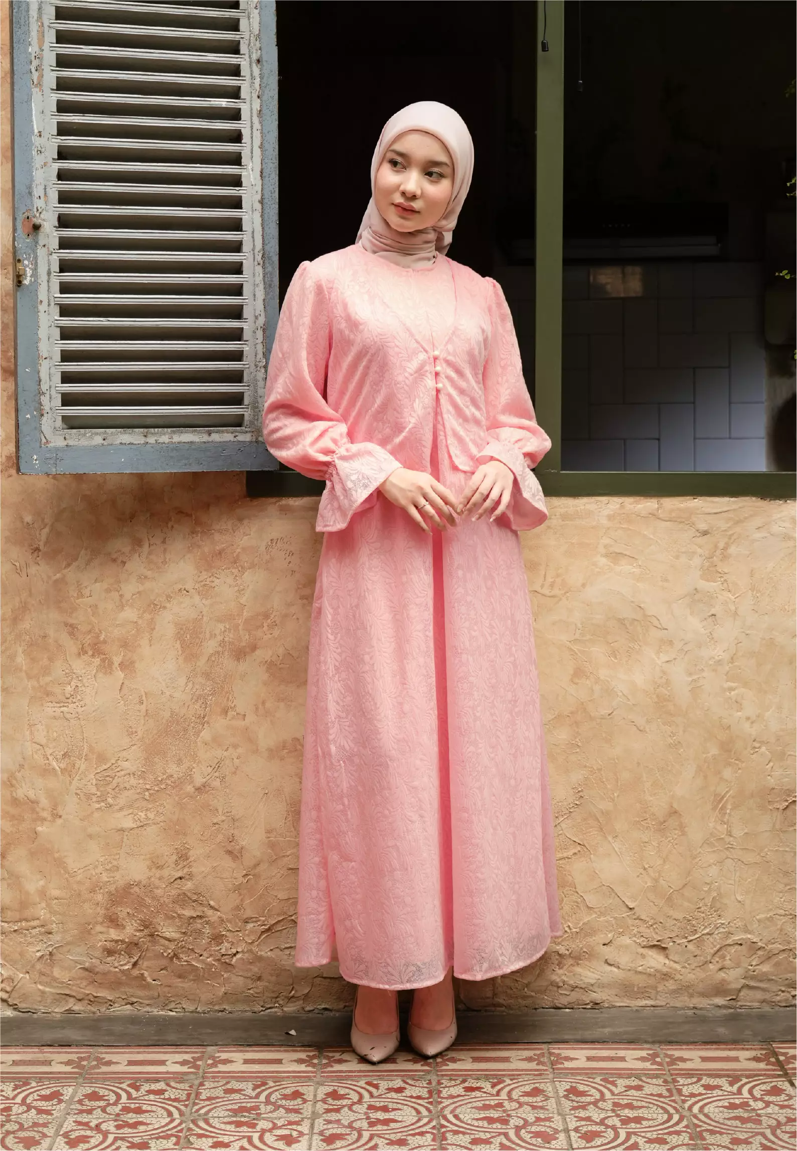 Dahlia Dress - Peony