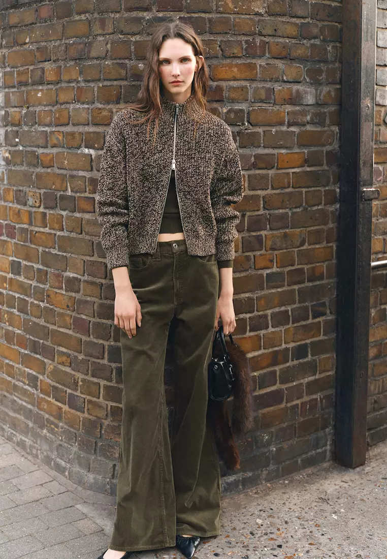 Wide-Leg Corduroy Jeans