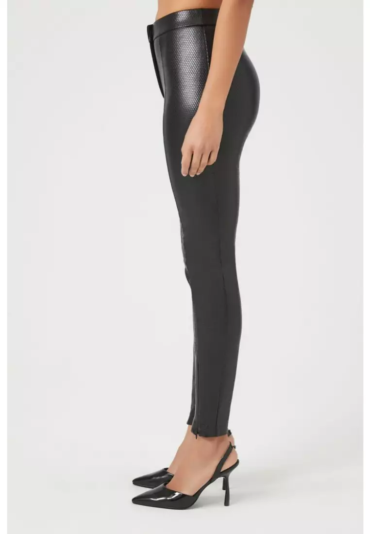 Buy FOREVER 21 Faux Leather High Rise Skinny Pants 2024 Online