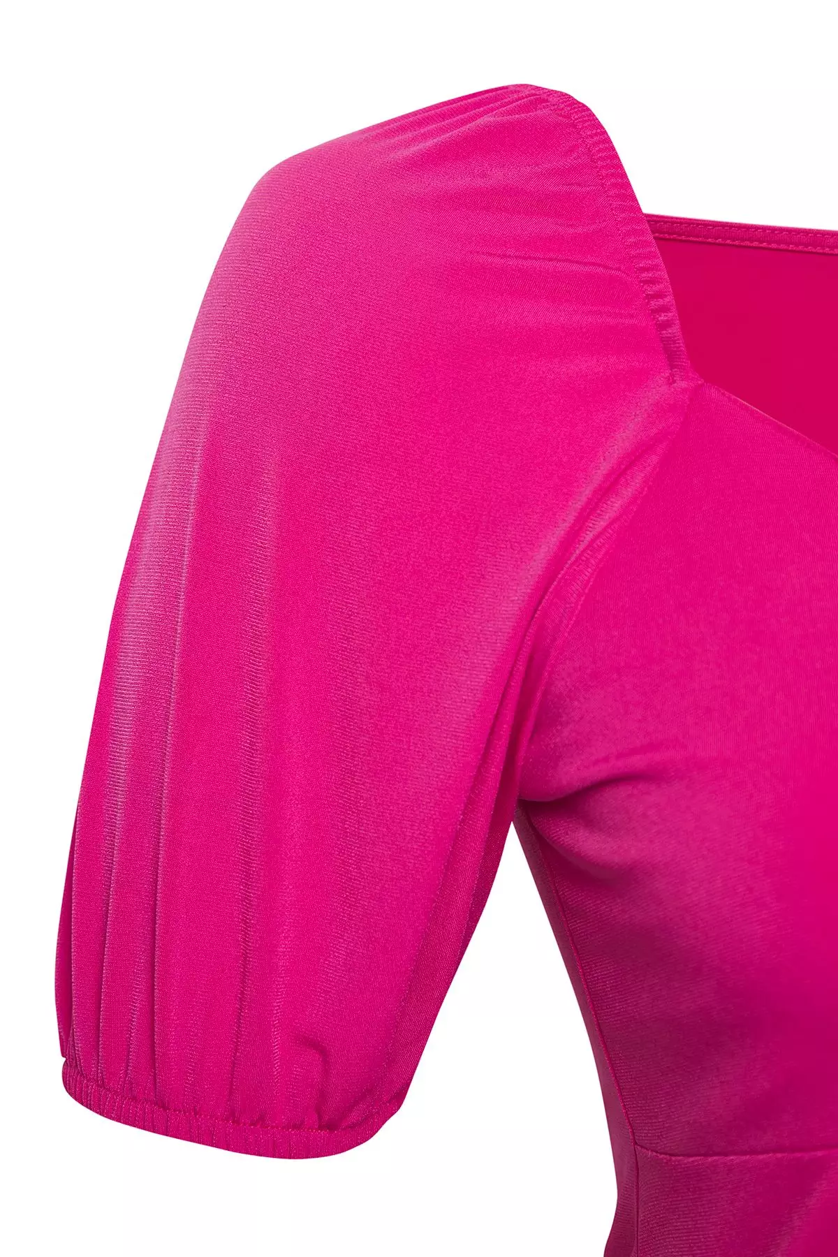 Plus Size Puff Sleeves Blouse