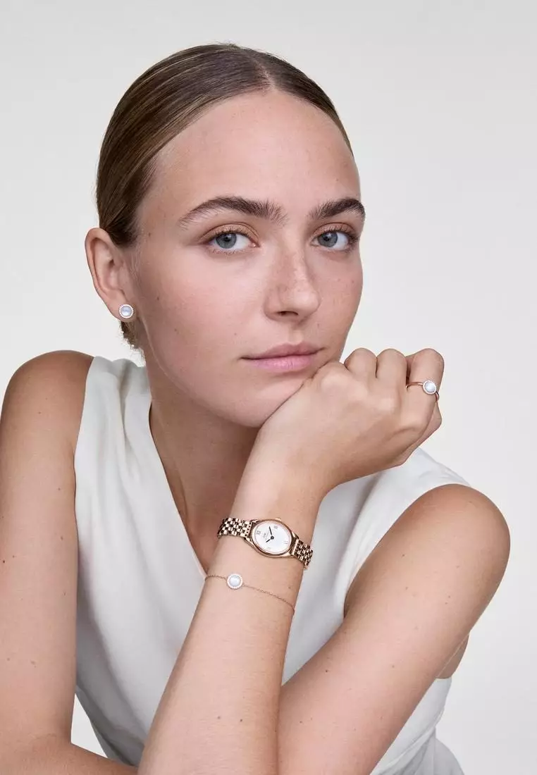 Audrey Bracelet Mother of Pearl Rose Gold - Unisex Bracelet for women and men stainless steel Bracelet DW Official Authentic Original