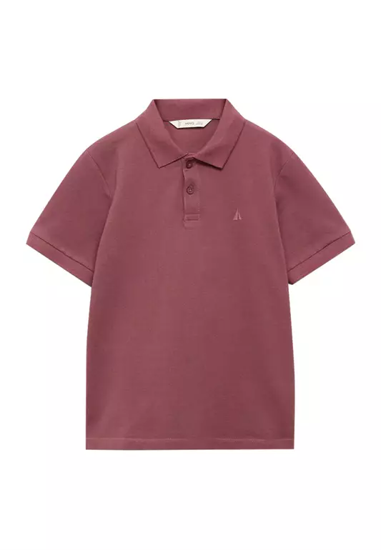 Short-Sleeved Cotton Polo Shirt