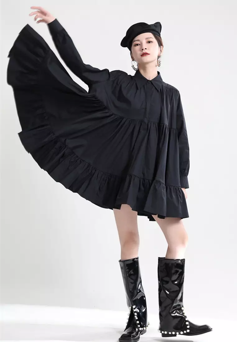 Buy Sunnydaysweety Fashionable casual solid color elegant long