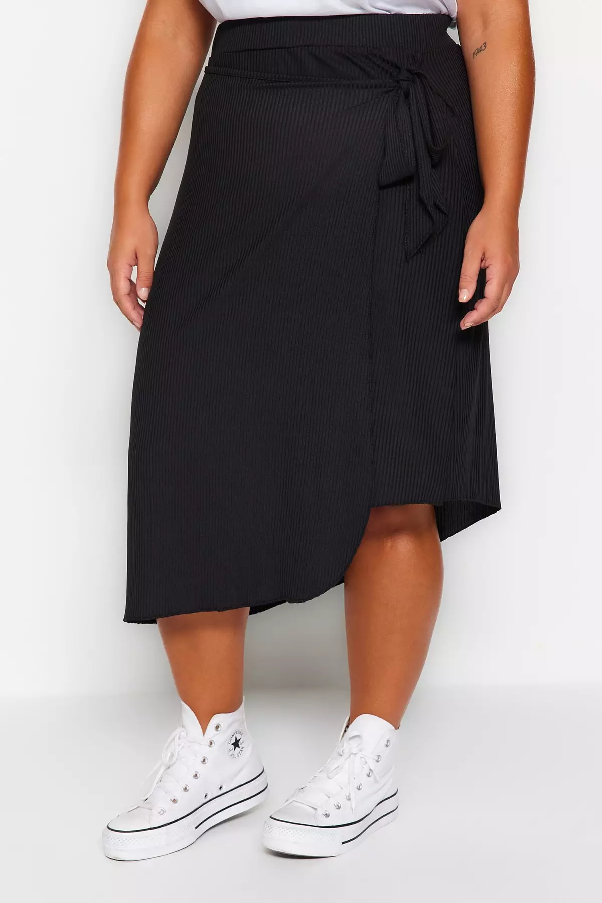 Plus Size Wrap Skirt