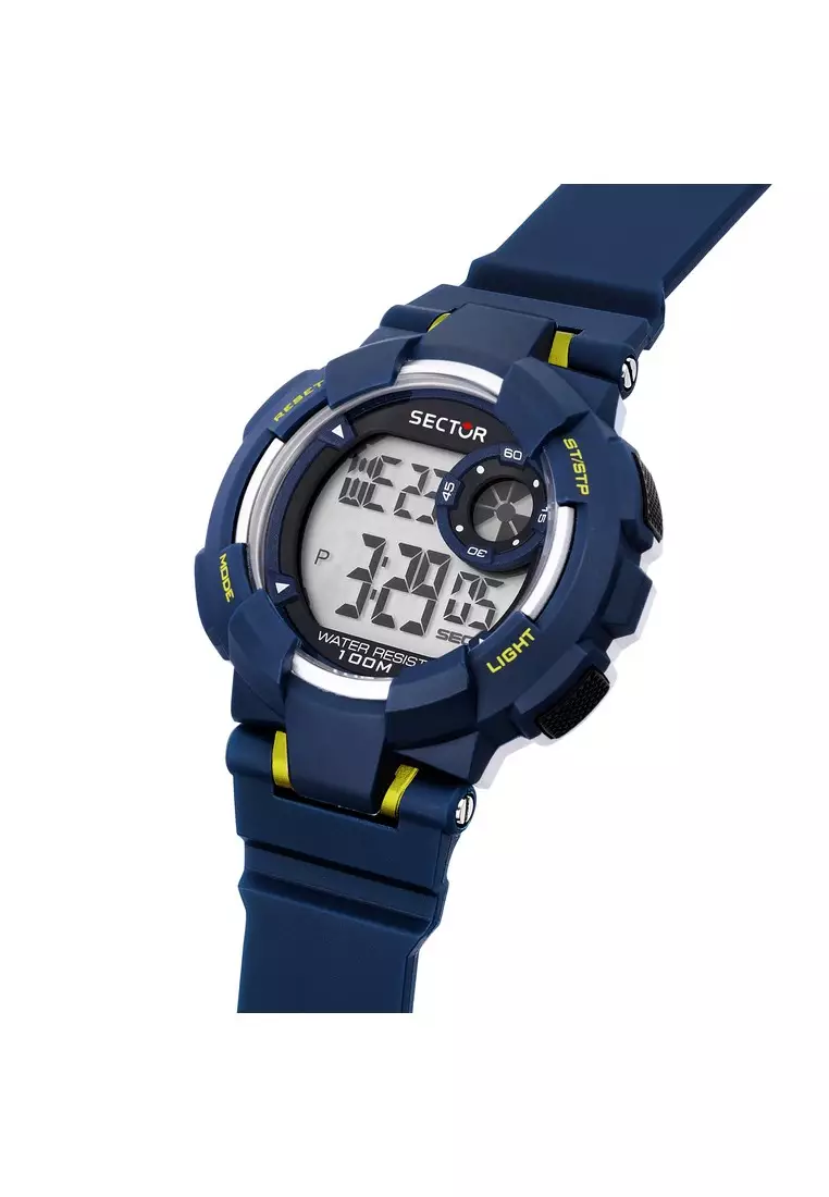 [3 Years Warranty] Sector Ex-36 45mm Men's Digital Quartz Watch R3251283002