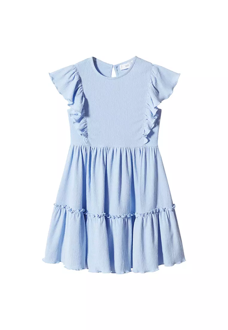 Textured Ruffled Dress