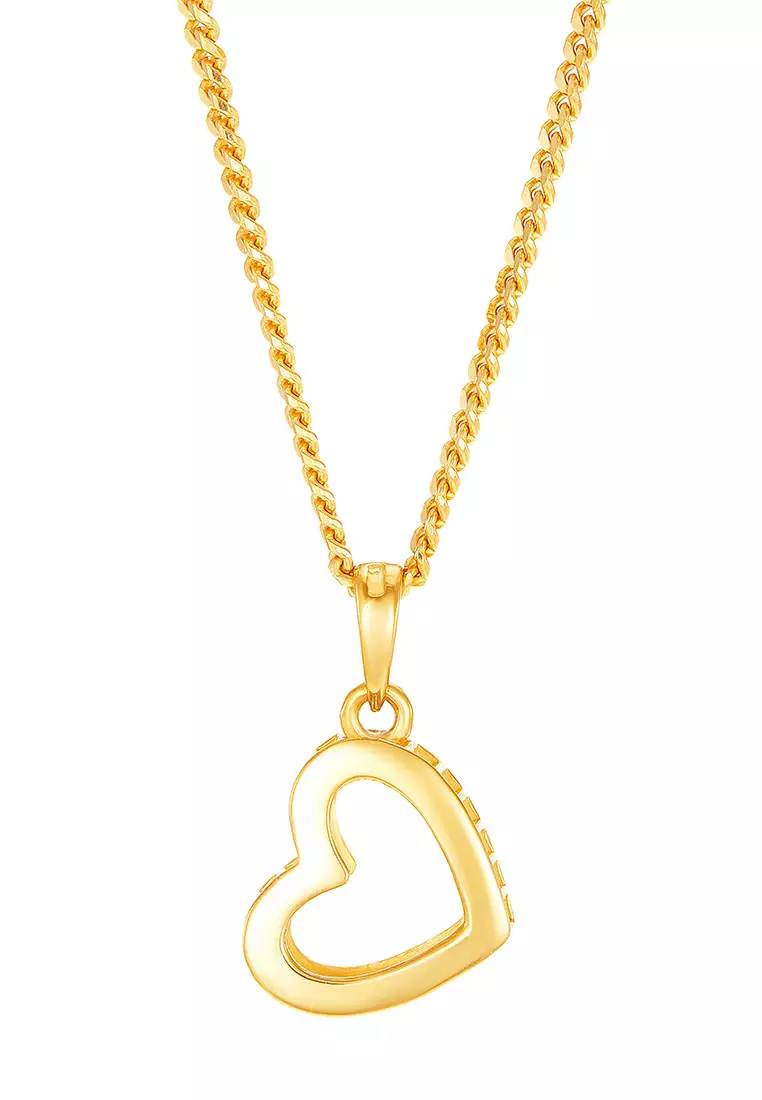 White gold chain sale with yellow gold pendant