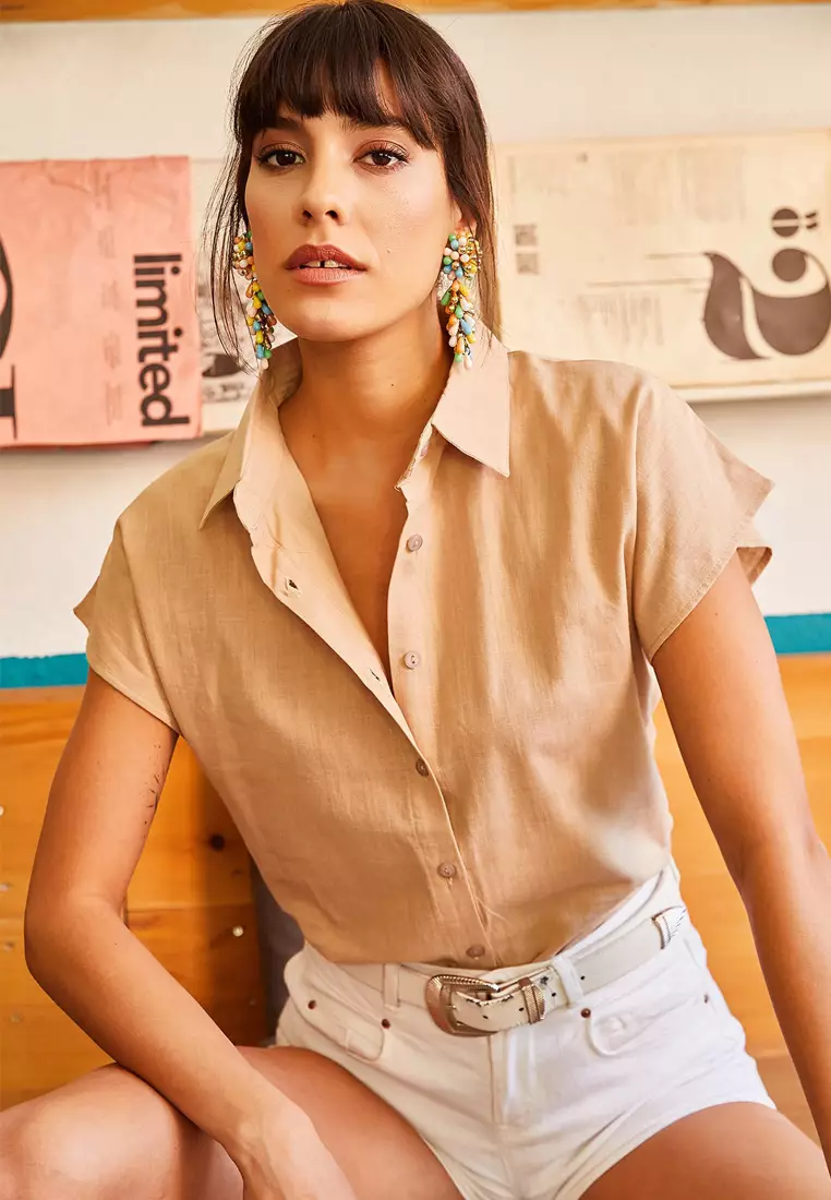 Stone Bat Linen Shirt