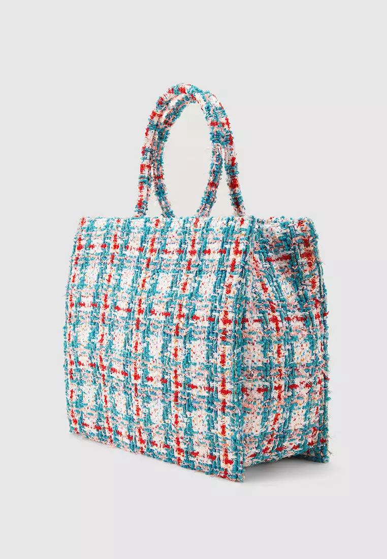 Tweed tote clearance bag