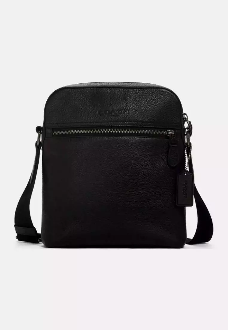Jual COACH Coach Houston Flight Bag Black Original 2024 ZALORA