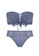 ZITIQUE blue Women's Spring-summer No Steel Ring Push Up Lingerie Set (Bra And Underwear) with Detachable Straps - Blue 02540US7A1665FGS_1