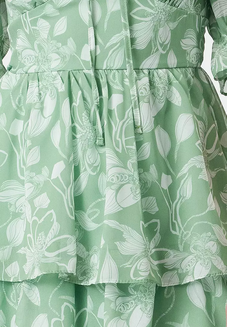 Flounce Chiffon Dress