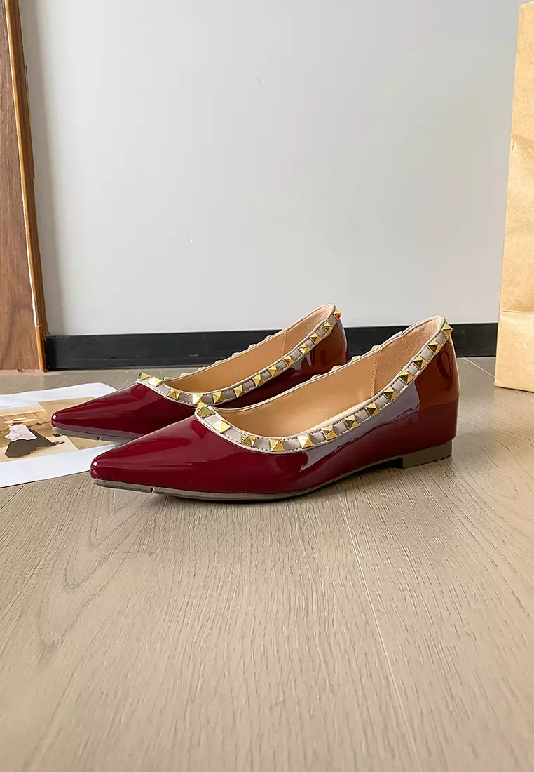 ‌4CM Hidden Heel Rivet Pumps WW8916-2