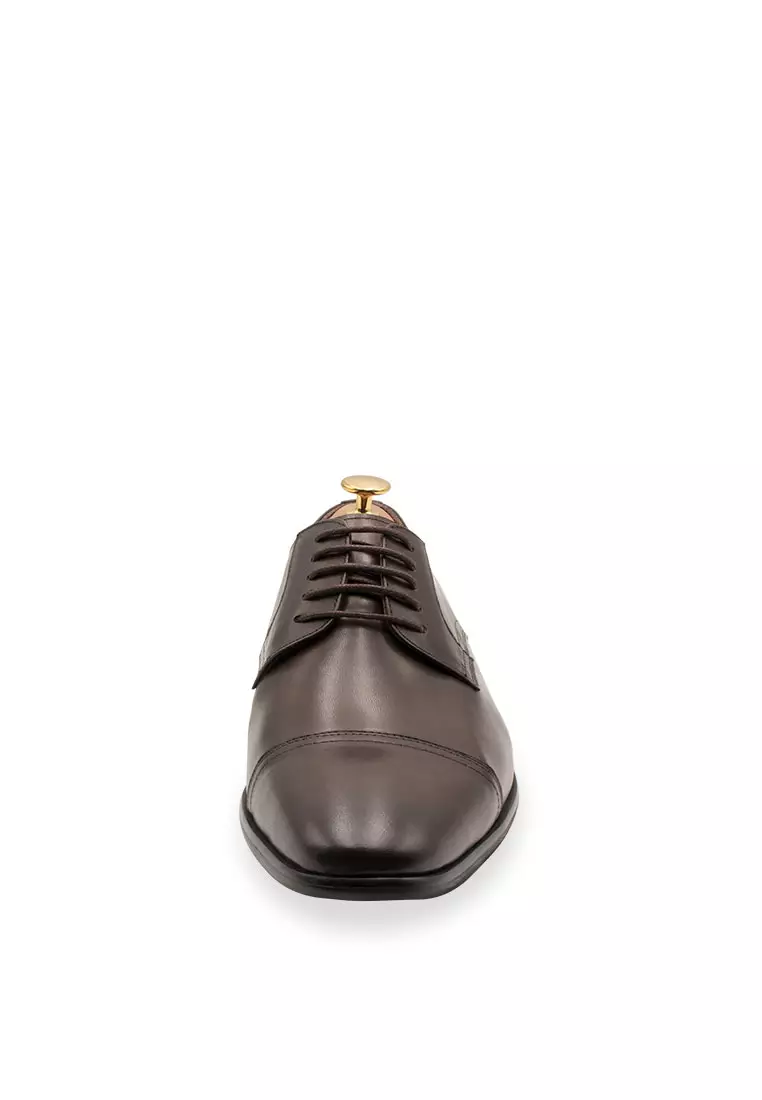 Caleta Blake Stitch Walnut Derby