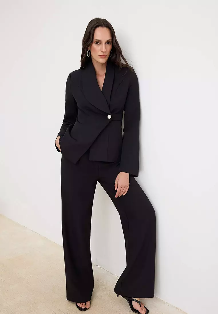 Black Woven Bottom - Top Set Twoaw26Au145