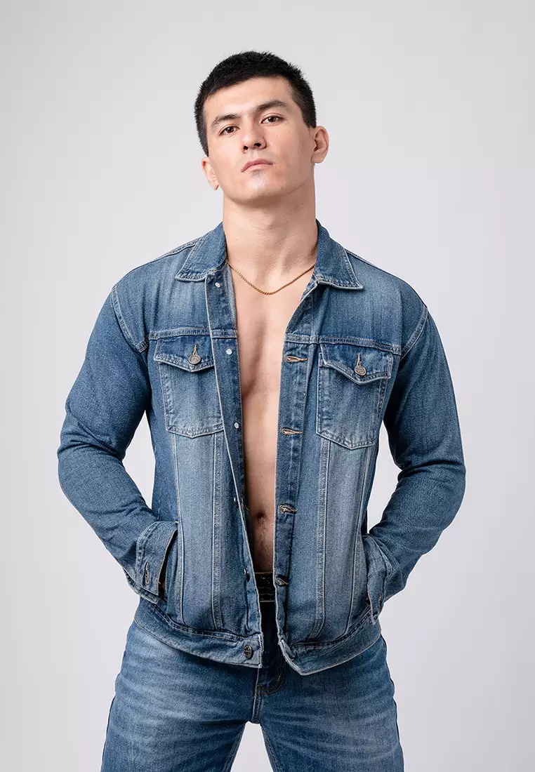 Jacket Jeans Blue Washed Premium