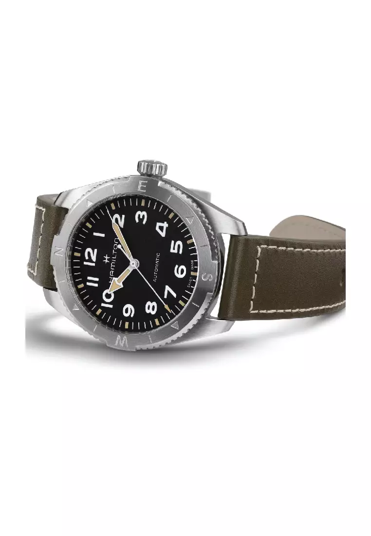 Hamilton Khaki Field Expedition Automatic Leather Strap Men Watch H70315830