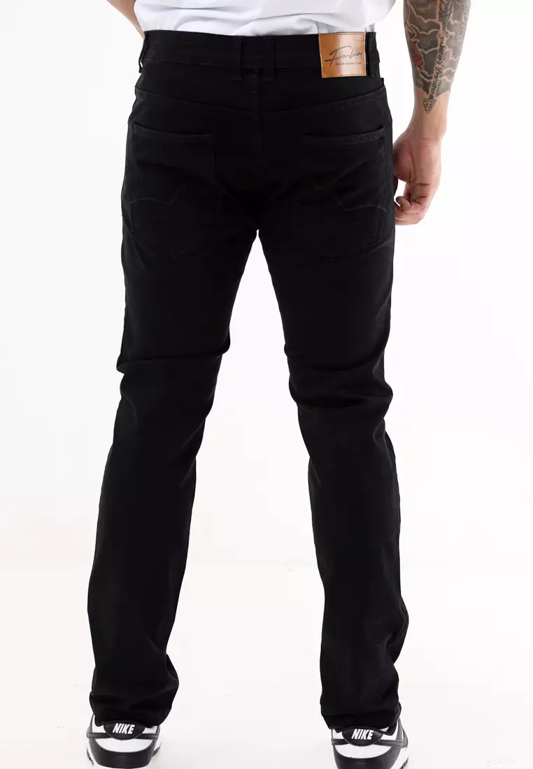 Colored Long Pants Slim Tapered Stretch