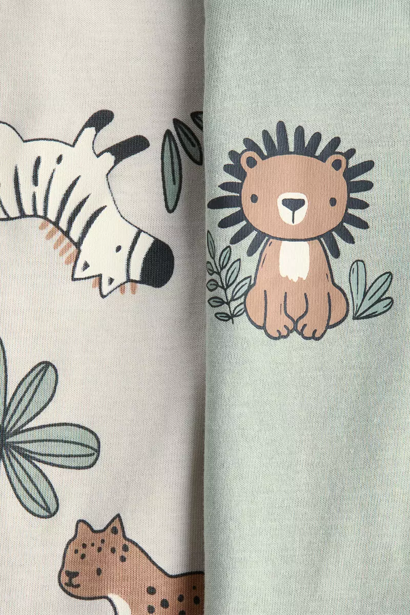 2-pack cotton sleepsuits