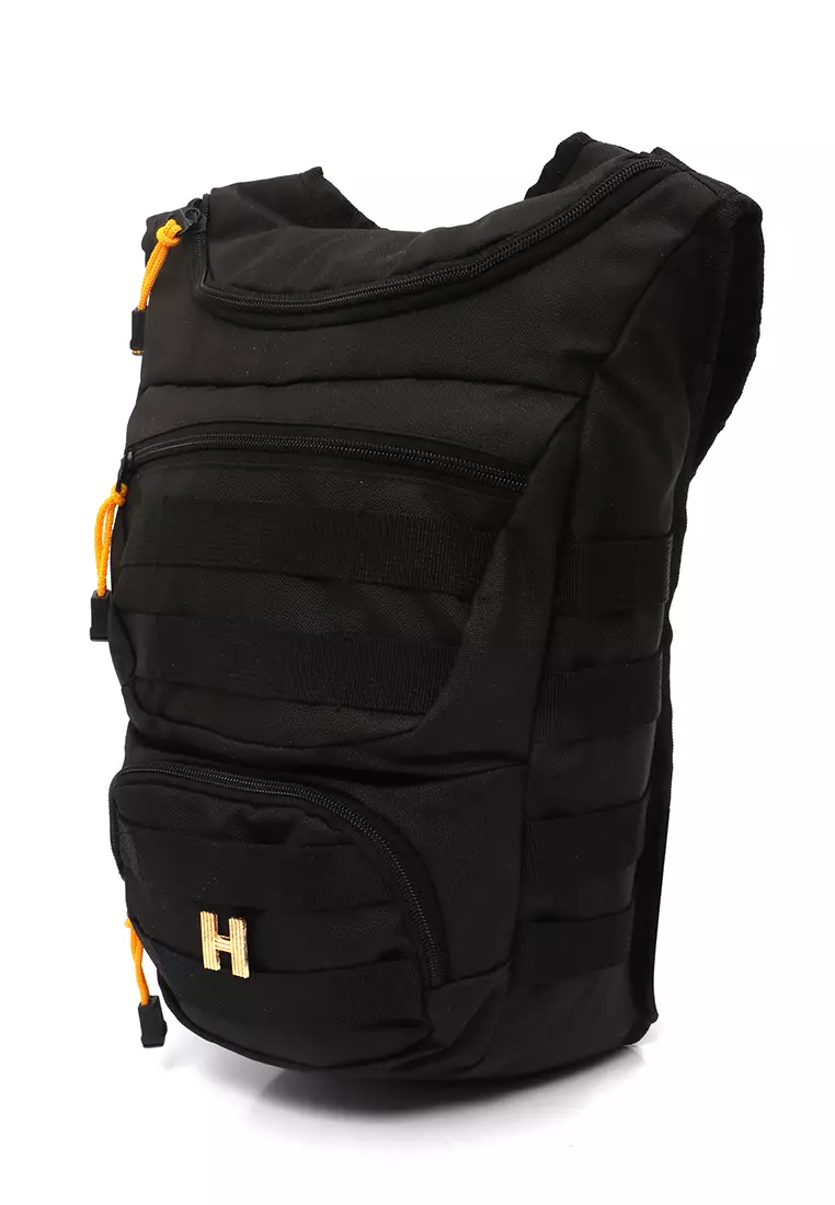 Doomb Backpack Sport Unisex Casual Large Storage Material Cordura ORIGINAL - Black