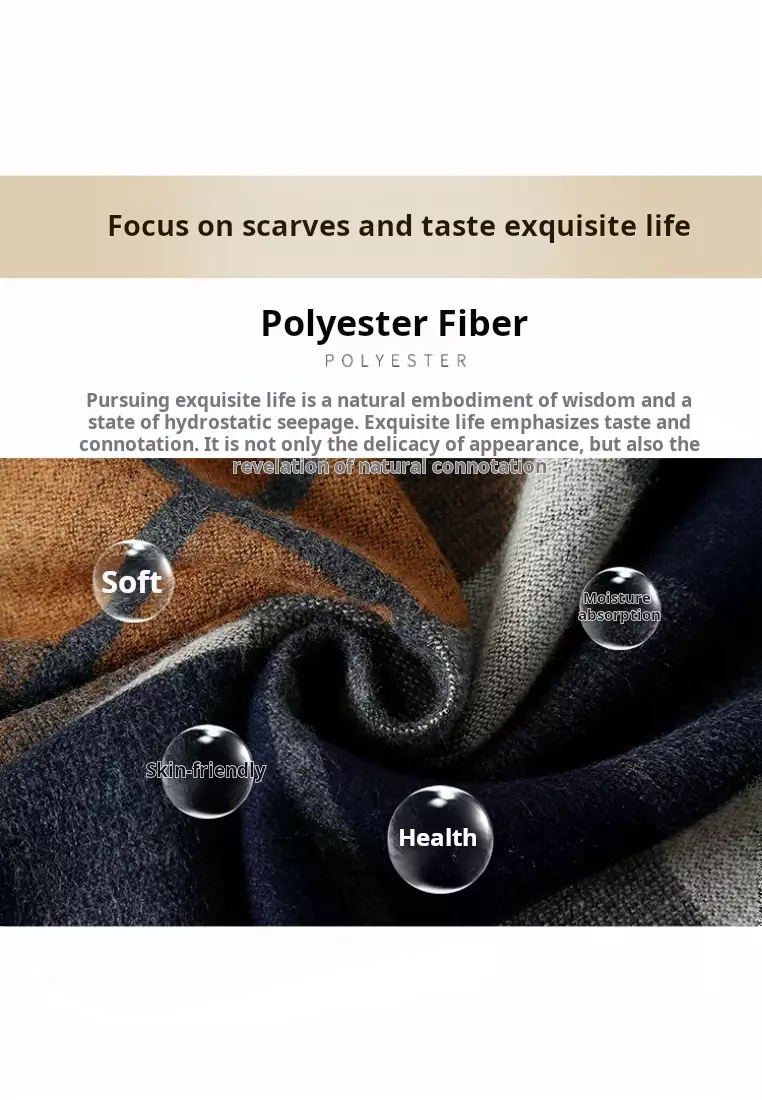 Men's Warm Scarf for Autumn and Winter - Thick Korean Style Long, Versatile Scarf