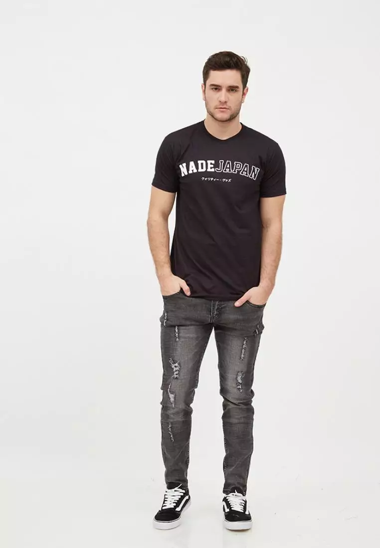 Nade Japan NT079X s-s Men Outline HD BLACK