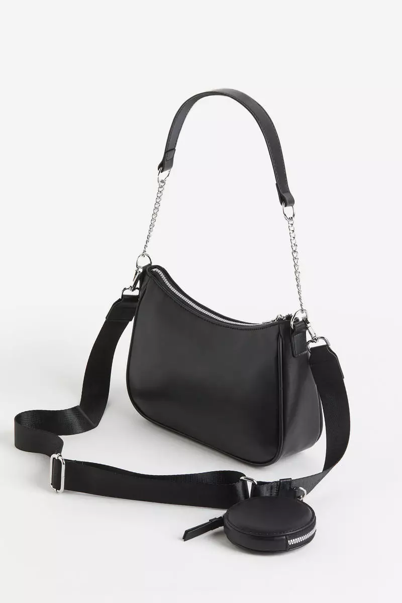 Shoulder bag and pouch