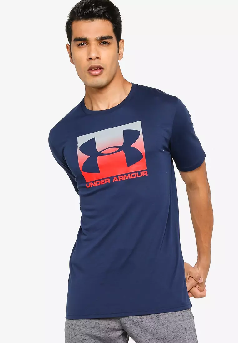 Under Armour Boxed Sportstyle Short Sleeve T-Shirt Blue