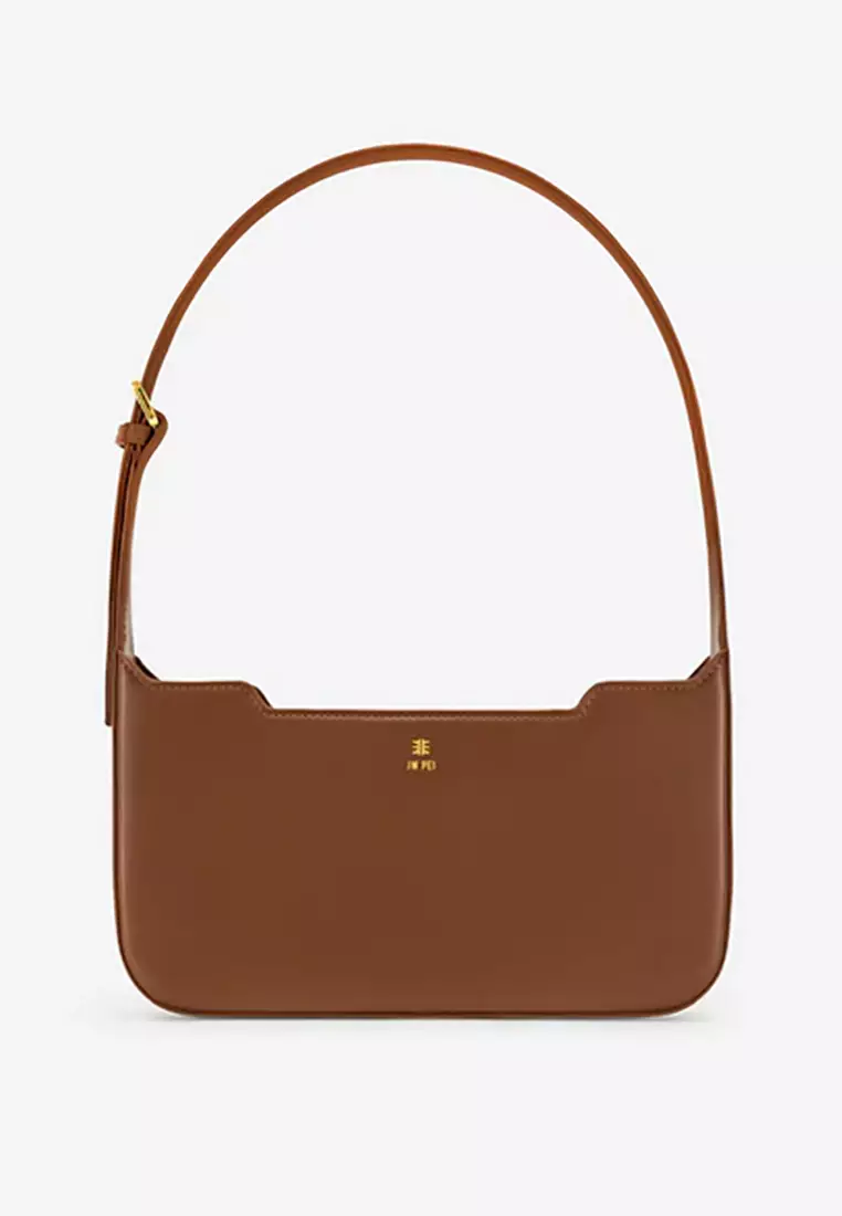 JW PEI Carly Saddle Bag - Acorn Brown Croc: Handbags