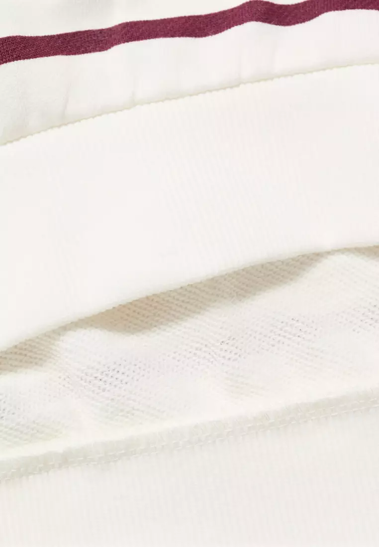 Embroidery Striped Sweatshirt