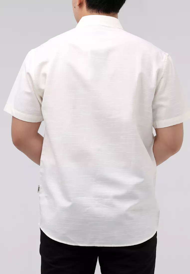 Woven Slub Cotton Short Sleeves