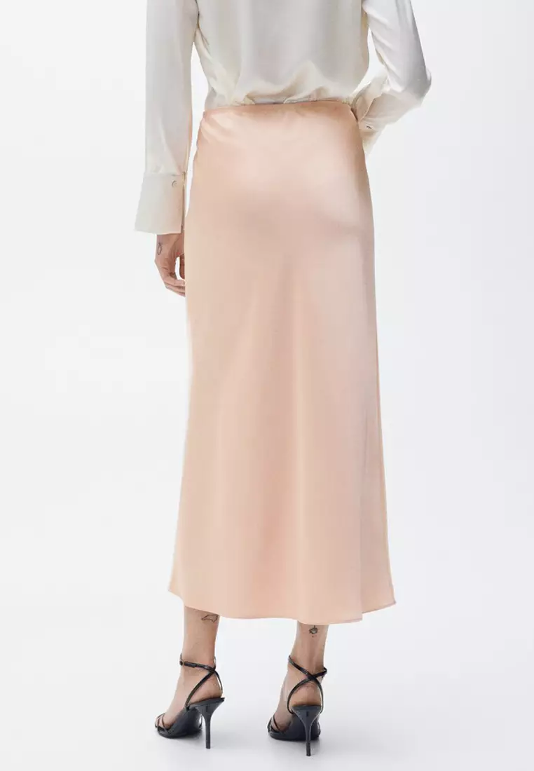 Midi Satin Skirt