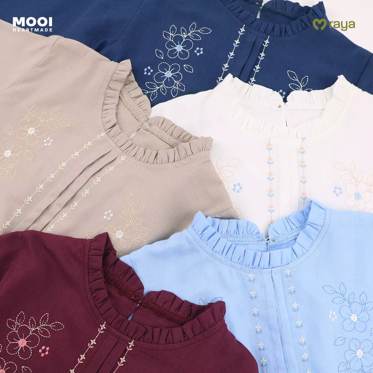 Mooi Dress Anak Gamis Anak Perempuan Raya Collection Samaiya Gamis Basic Series 2026 - Deep Navy