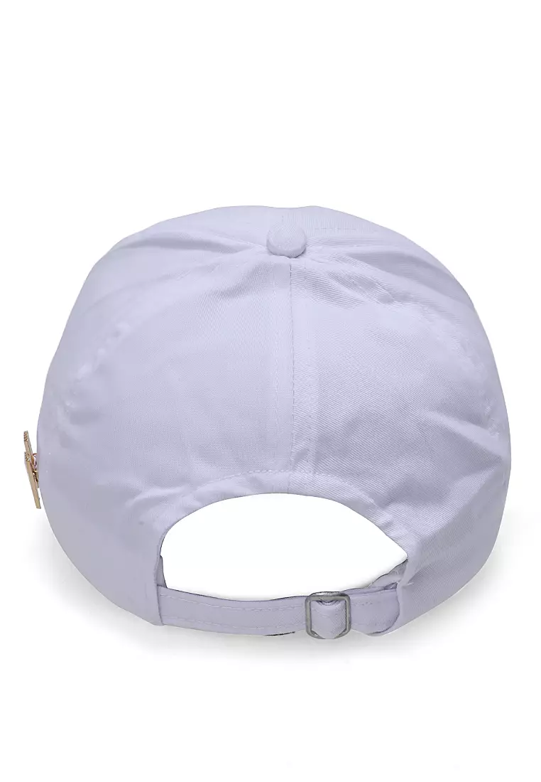 Drsh Topi Baseball Unisex Casual Sport Motive Stars Adjustable Material Cotton ORIGINAL - White