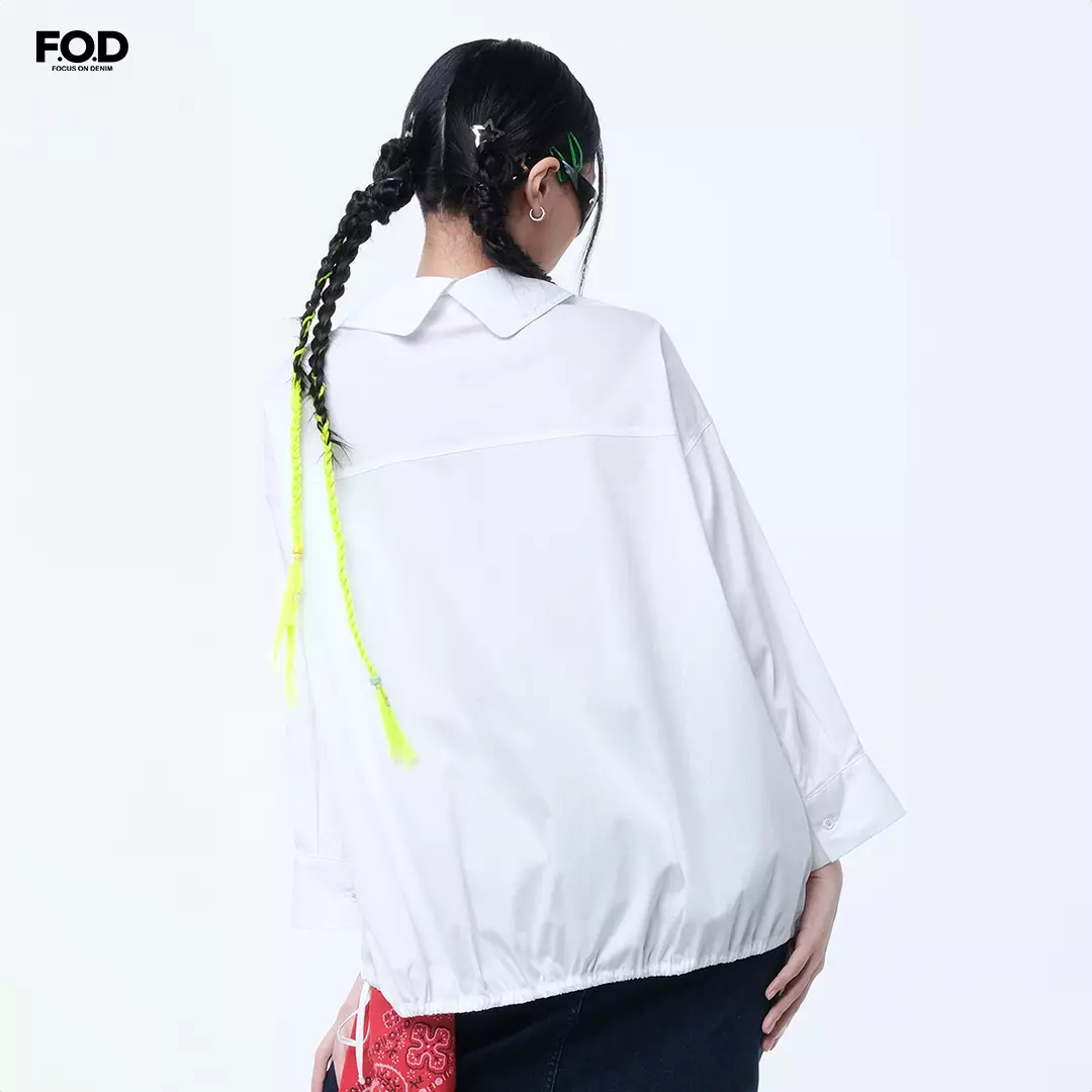 Kemeja Wanita Nola Offwhite