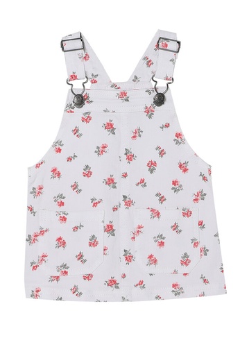 FOX Kids & Baby white White with All-Over Print Pinafore Dress 34DFBKA472C1BDGS_1