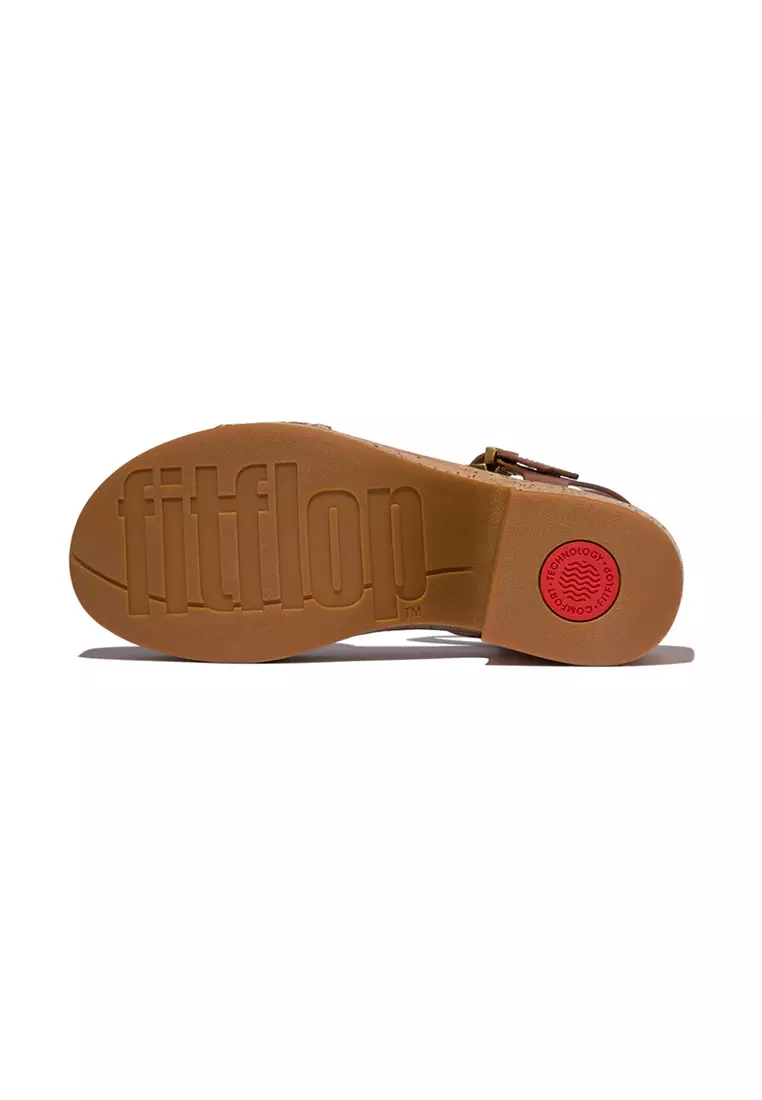 Platfforms V-Weave/Leather Heeled A/Strap Sandals