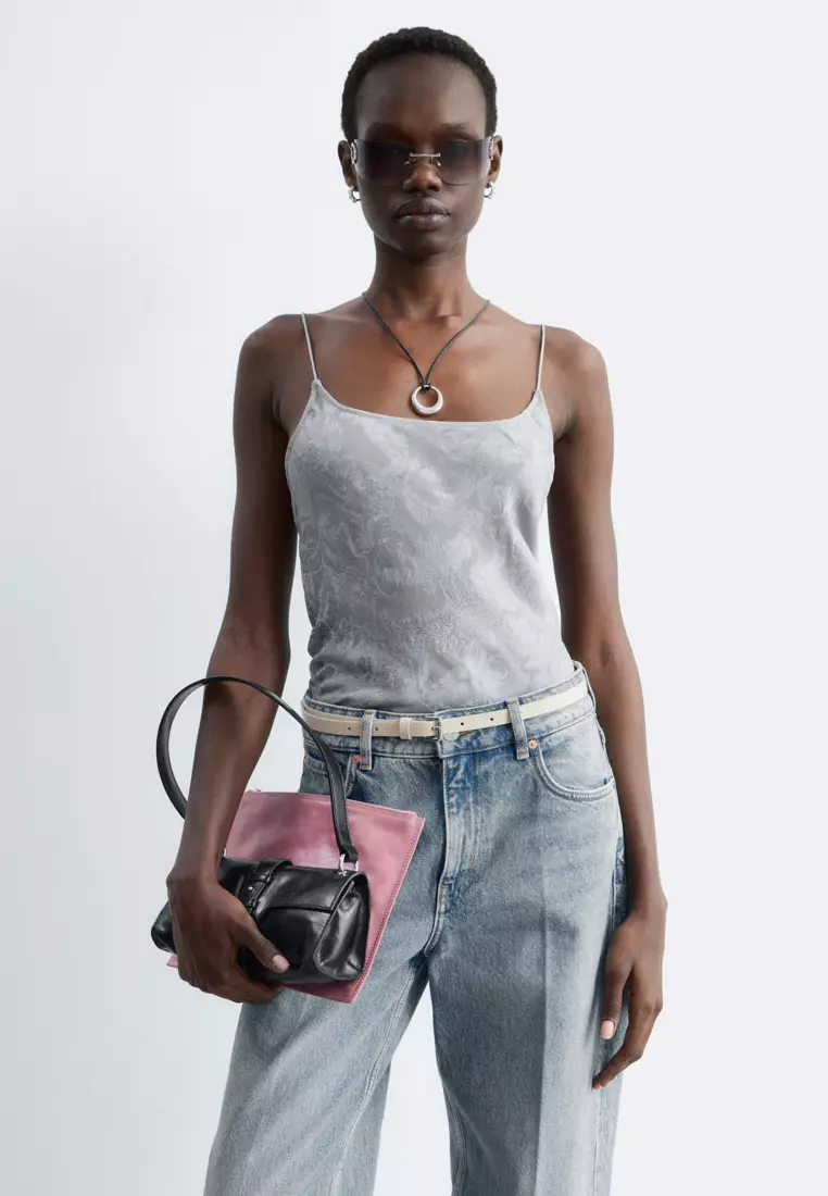 Buy & Other Stories Sheer Satin Jacquard Camisole Top 2026 Online