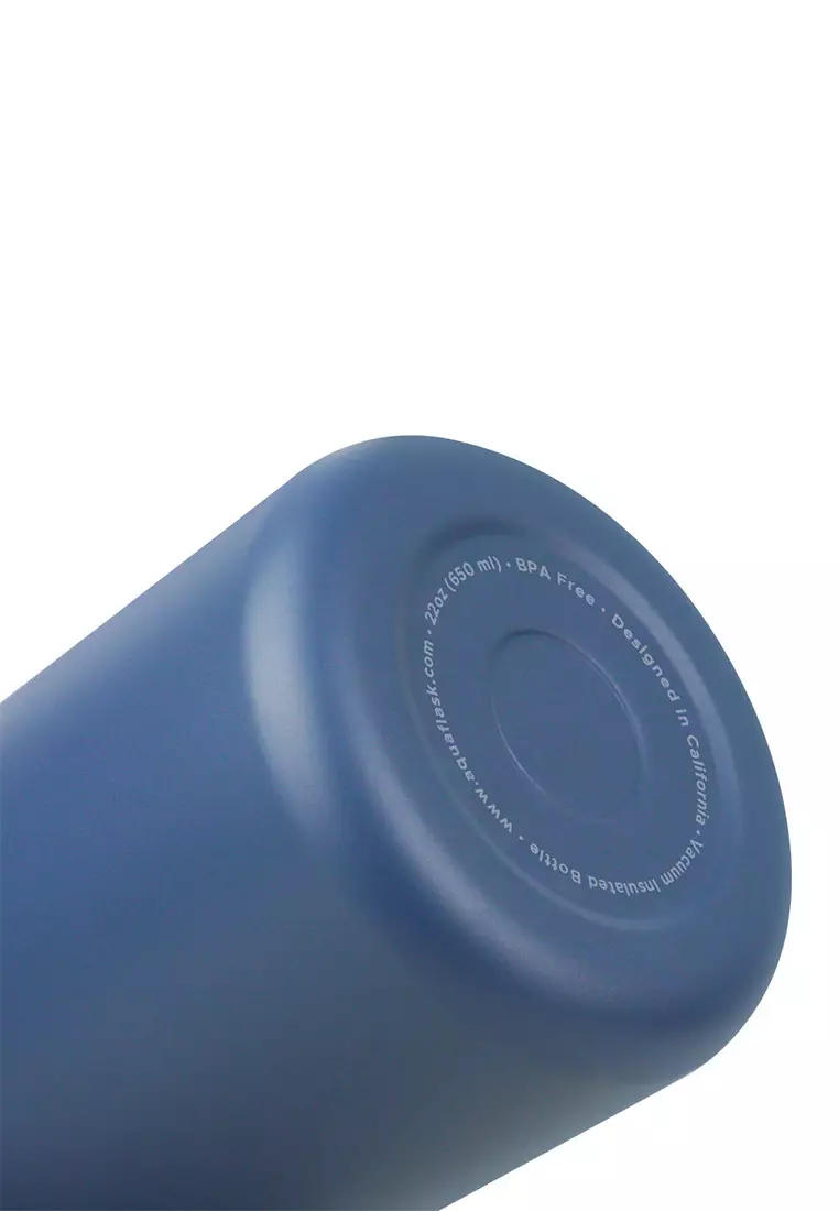 22oz Wide Mouth Water Bottle Denim