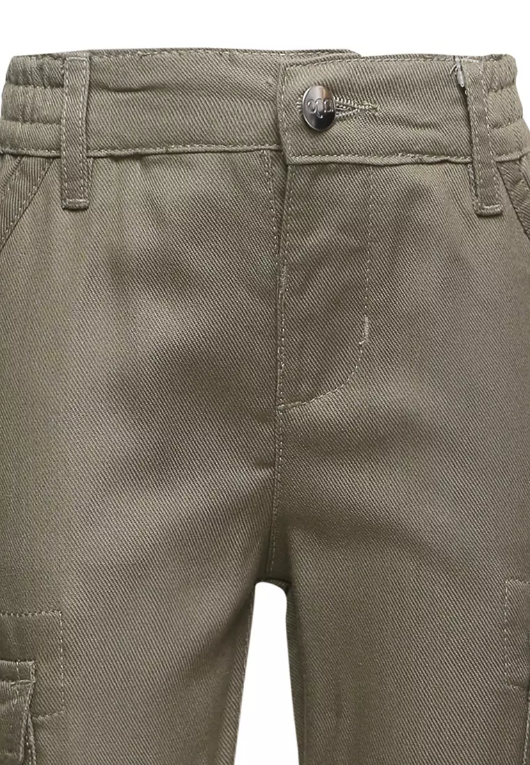 Qna Boy Zimraan Celana Panjang Cargo Anak Olive