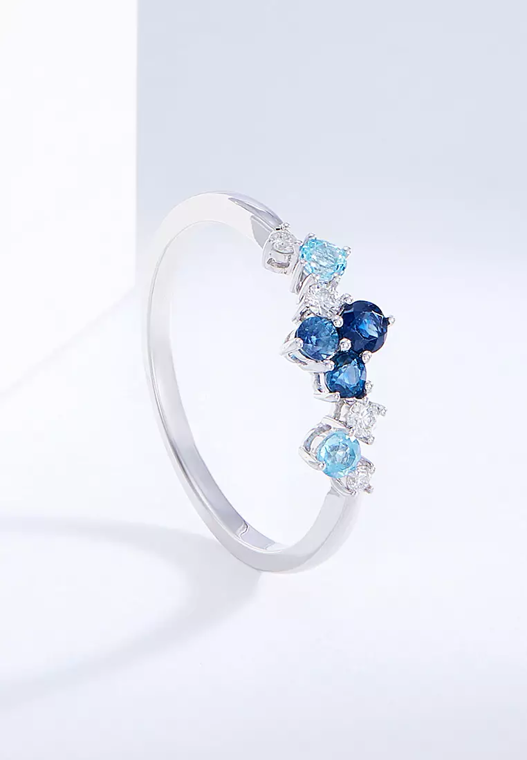 Buy HABIB HABIB Chic Collection Blue Sapphire and Blue Topaz Diamond ...