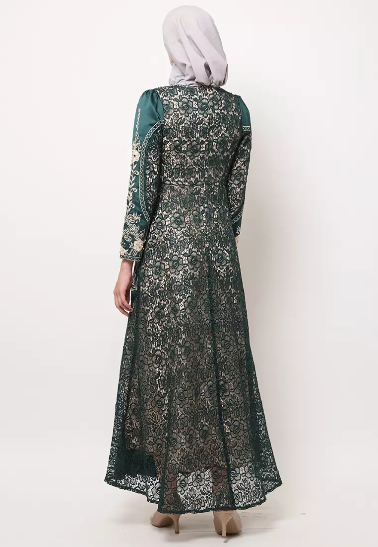 Bibiq Gamis Brokat Satin