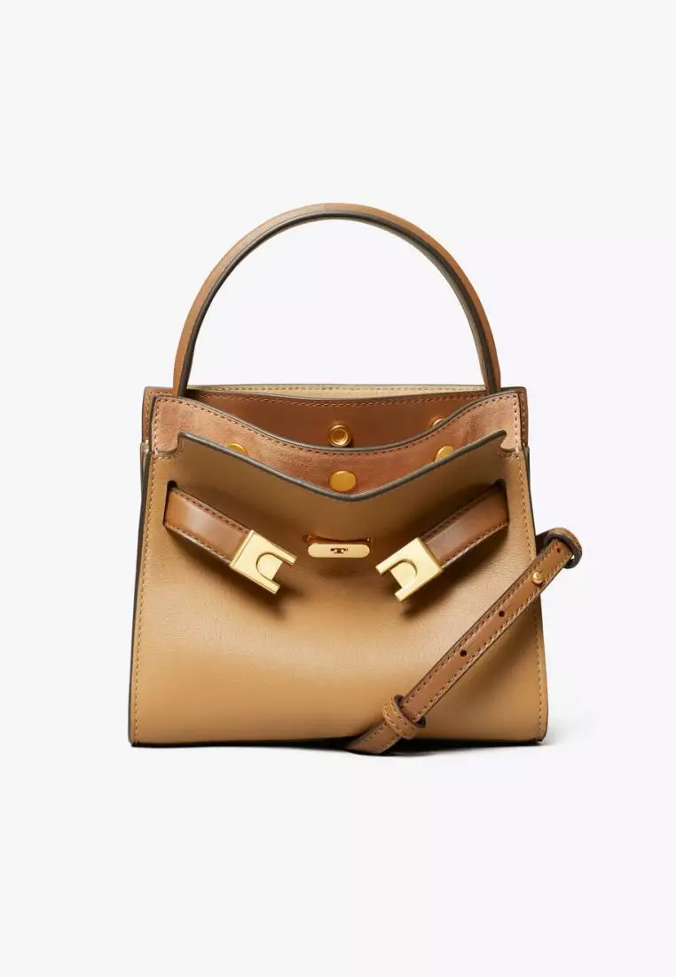 Tory Burch Petite Lee Radziwill Double Bag Tiramisu