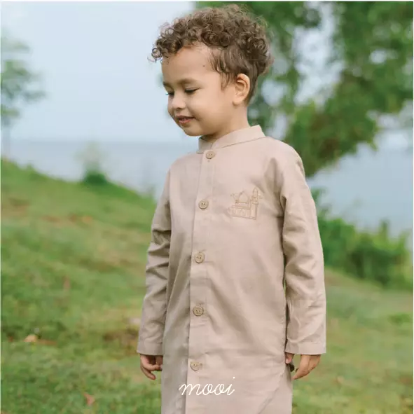 Mooi Rafa Koko Set Setelan Koko Anak Baju Koko Anak - Green