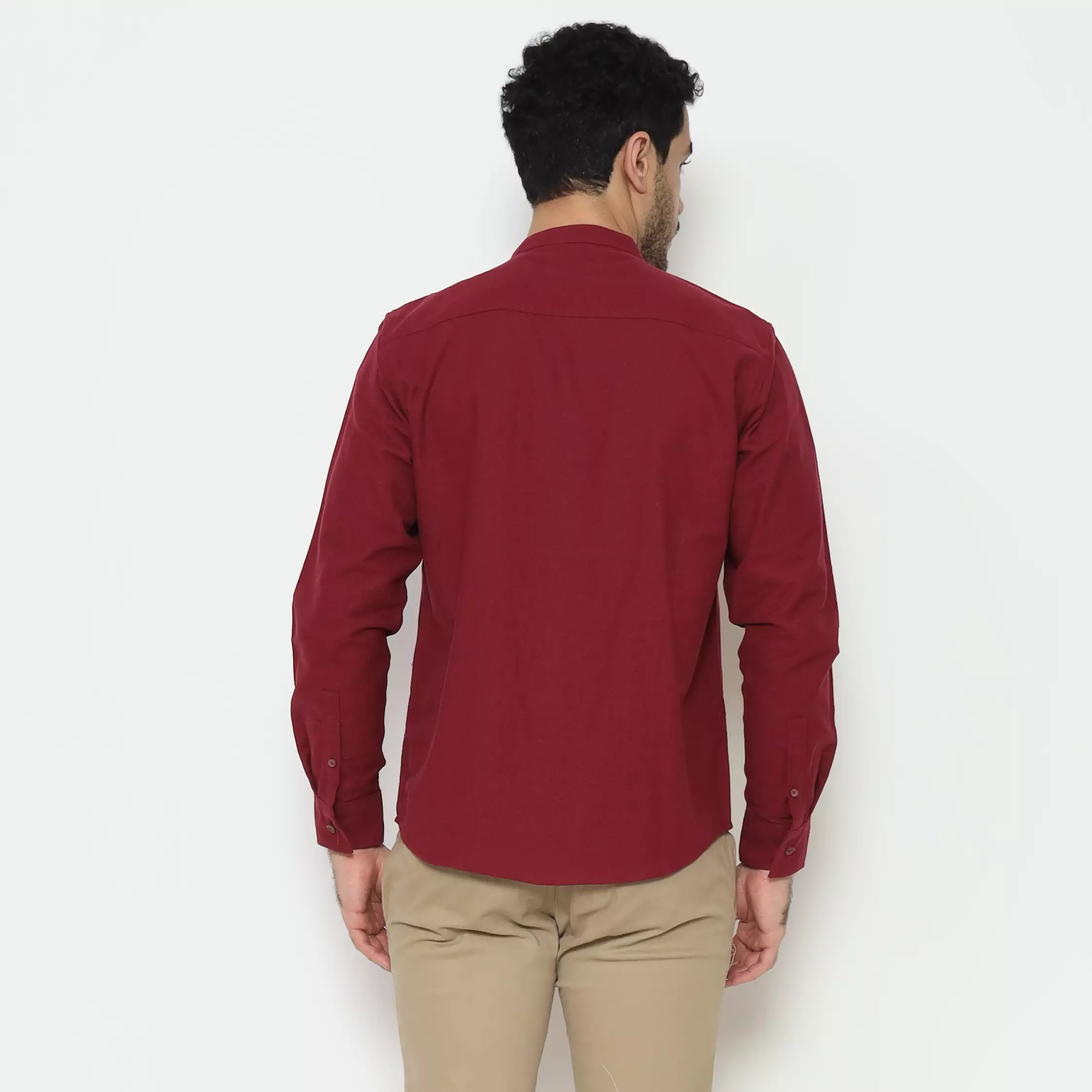 AMK Kemeja Pria  Lengan Panjang SHG Ringga L/S Maroon