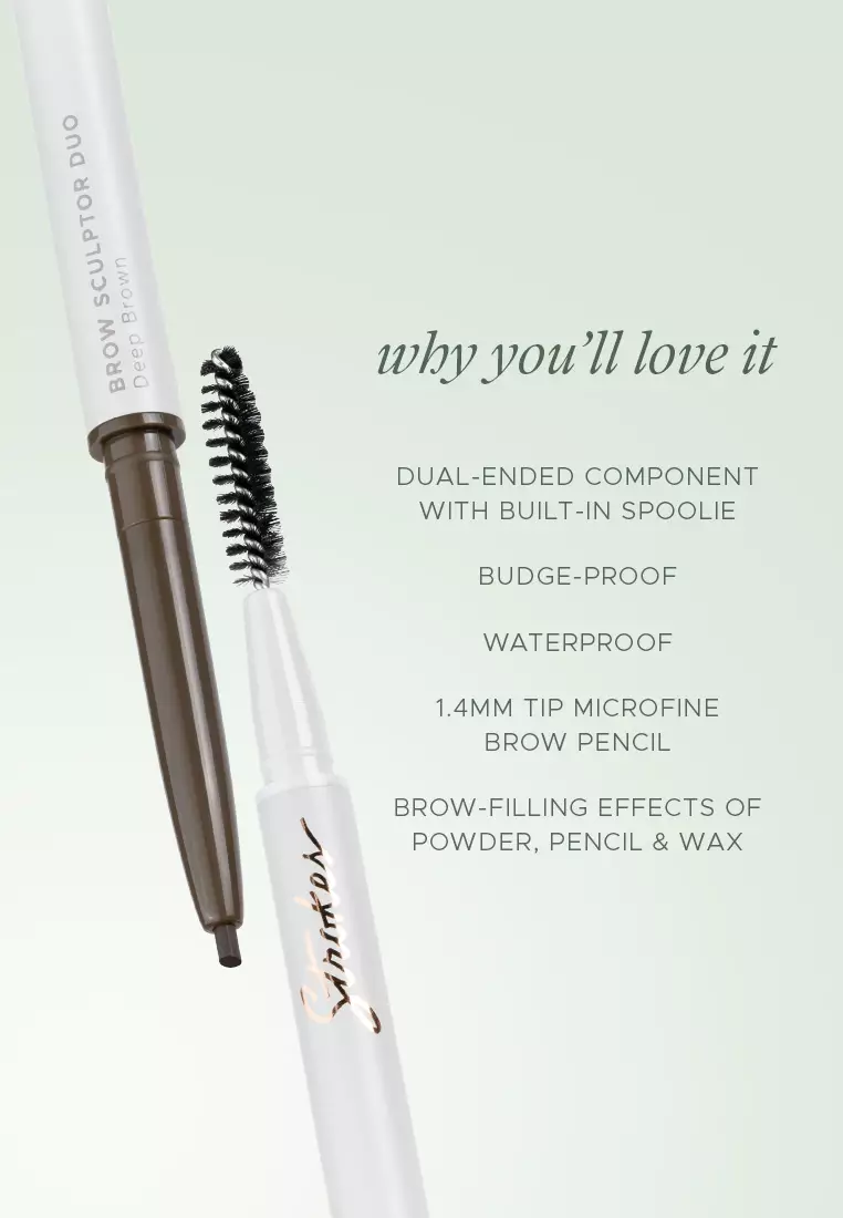 Brow Sculptor Duo in Ash Grey [ Microfine Brow Pencil & Styler ]
