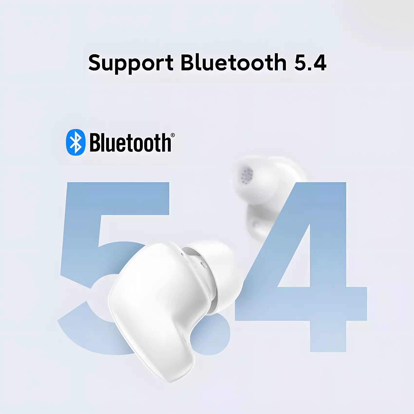 Xiaomi Redmi Buds 6 Play | Bluetooth 5.4 | Baterai Hingga 36 Jam | Xiaomi Earbuds App Support | Nyaman Digunakan - Black